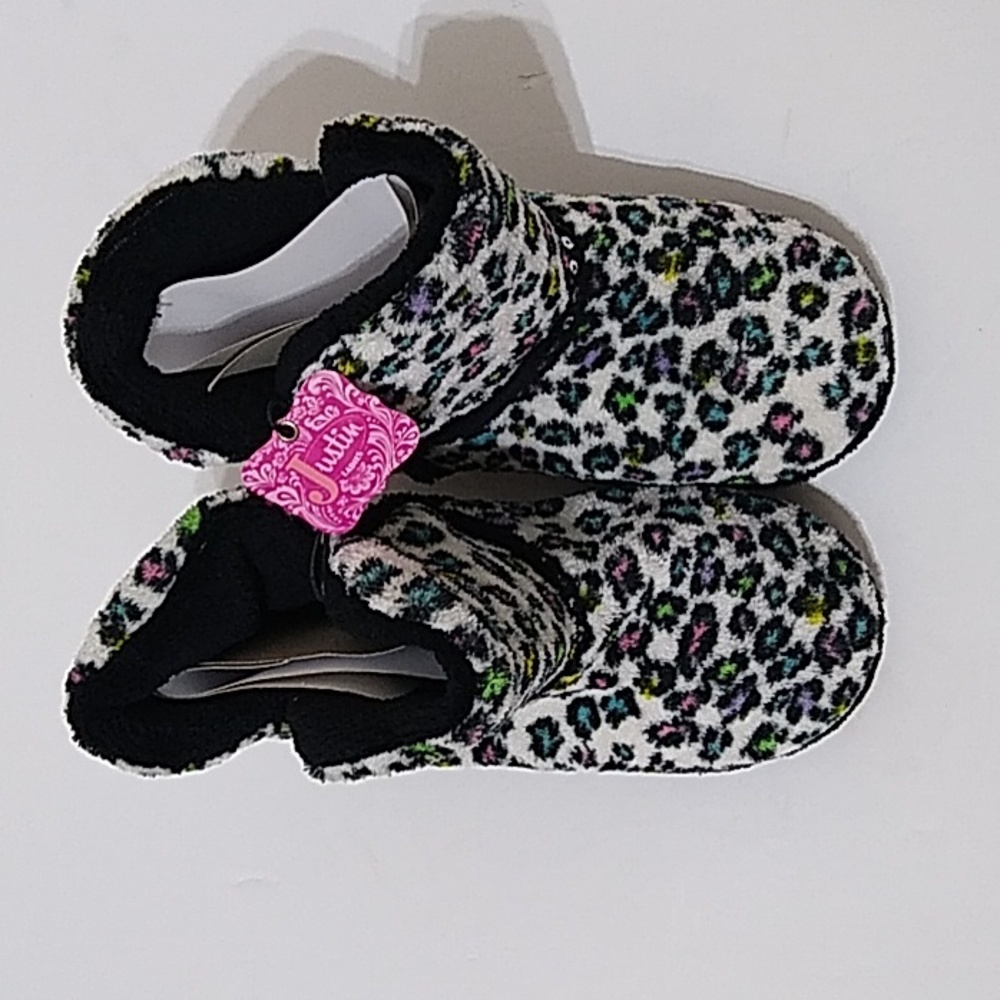 Justin Kickers Leopard Print Women's Slippers